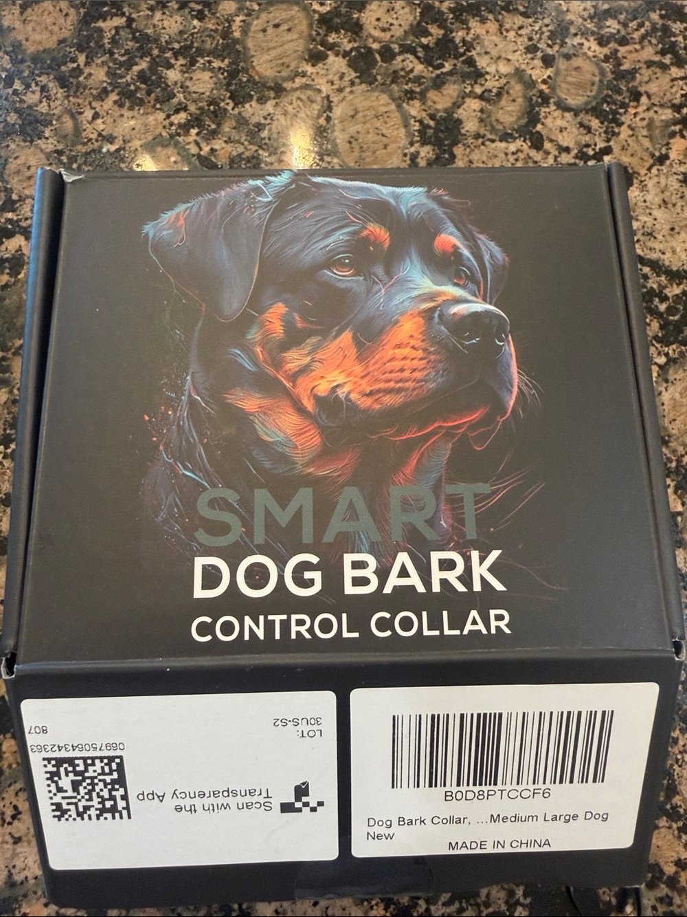 Dog Bark Control Collar - Black